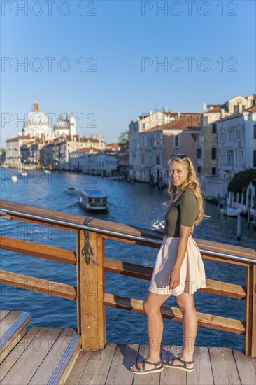 Young woman at the Ponte dell'Accademia