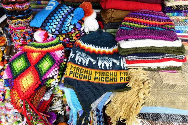 Knitted cap with inscription Machu Picchu