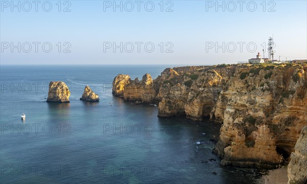 Rugged rocky coast with cliffs of sandstone