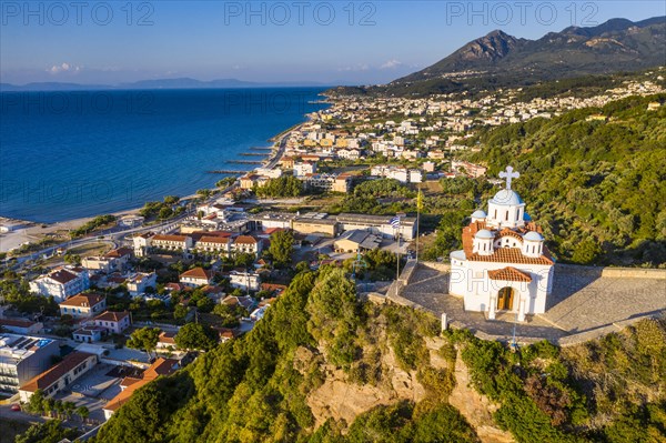 Aerial of Agia Triada church