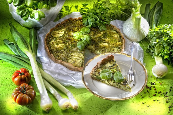 Vegetable quiche