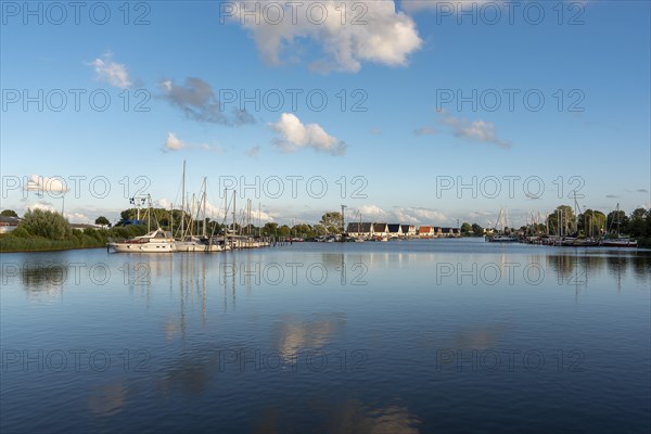 Sailing yachts on the river Harle