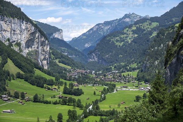 Lauterbrunnen Valley with Staubbach Falls