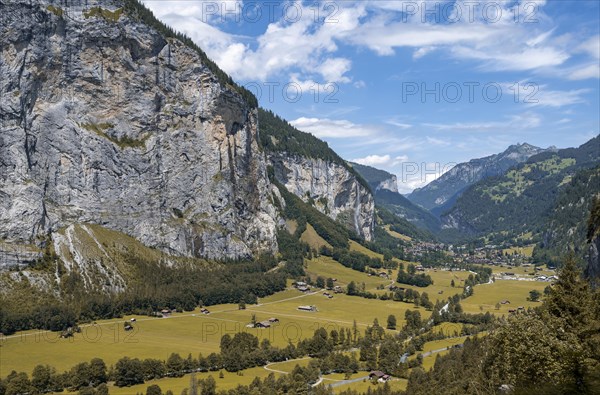 Lauterbrunnen Valley with Staubbach Falls