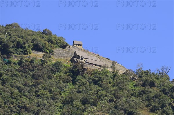 View from Urubamba Valley to the ruined city of the Incas