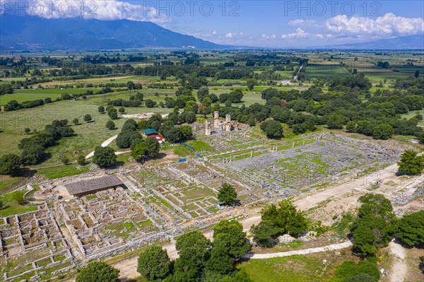 Aerial of the Unesco world heritage site Philippi