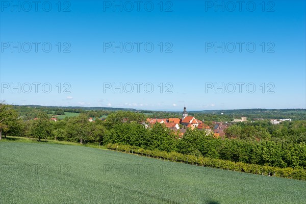 Landscape with town view