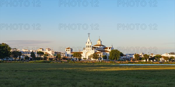 Village El Rocio with hermitage of El Rocio