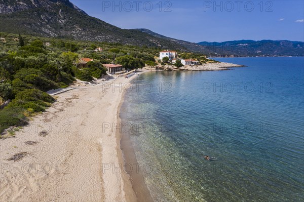 Aerial of Limnionas beach