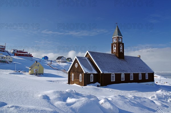 Zion Church in the snow