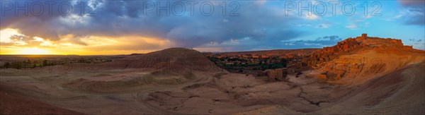 Sunrise over the Berber fortress Ait Benhaddou