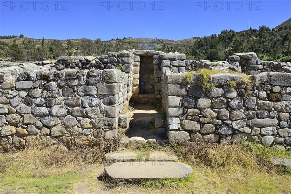 Ruins of the Inca culture at the stone of Sayhuite
