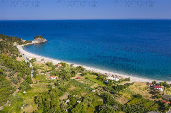 Aerial of Potami beach