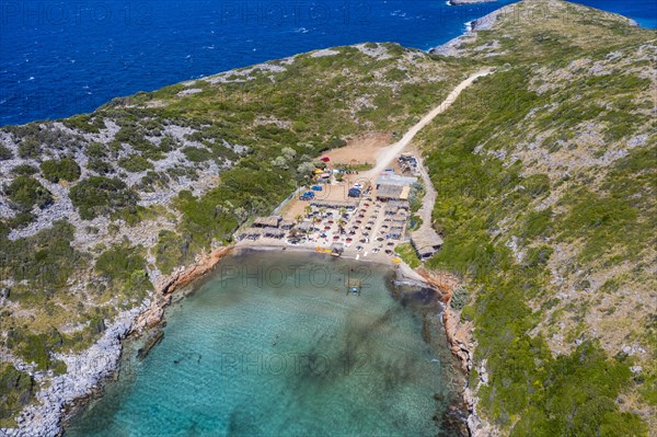 Aerial of Livadaki beach