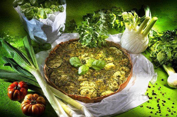 Vegetable quiche