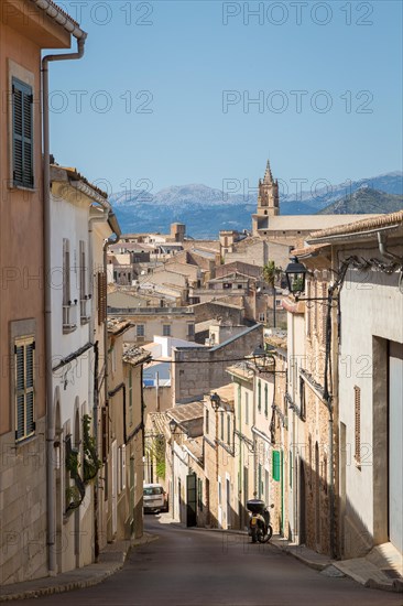 View of typical Majorcan village