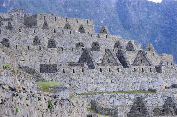 Inca ruined city at dawn