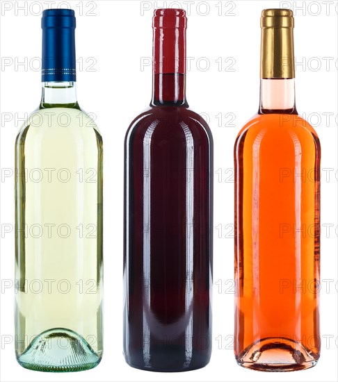 Wine Bottles Wine Bottles Red Wine White Wine Rose Alcohol cut out cut out