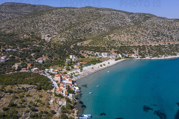 Aerial of Psili Ammos beach