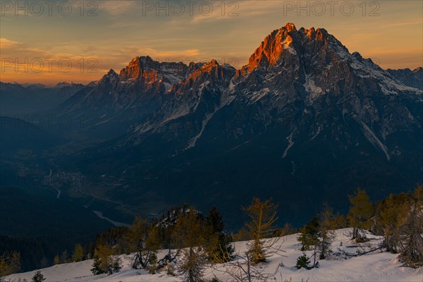 Summit of Monte Antelao in the evening light