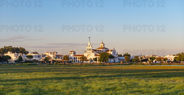 Village El Rocio with hermitage of El Rocio