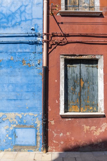 Colorful house wall