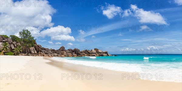 Grand Anse beach panorama holiday vacation