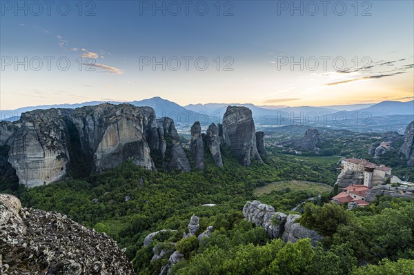 Anapavsas Monastery at evening light