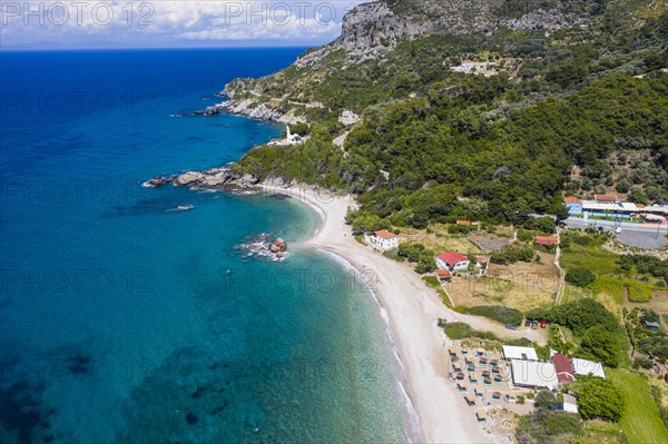 Aerial of Potami Beach