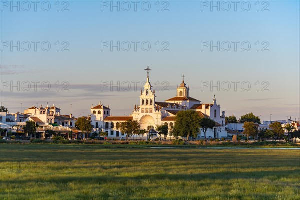 Village El Rocio with hermitage of El Rocio