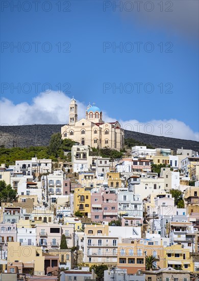 Town view with Anastasi Church or Church of the Resurrection on the hill