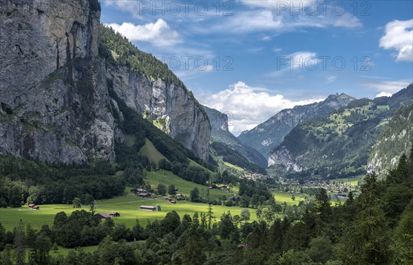 Lauterbrunnen Valley with Staubbach Falls