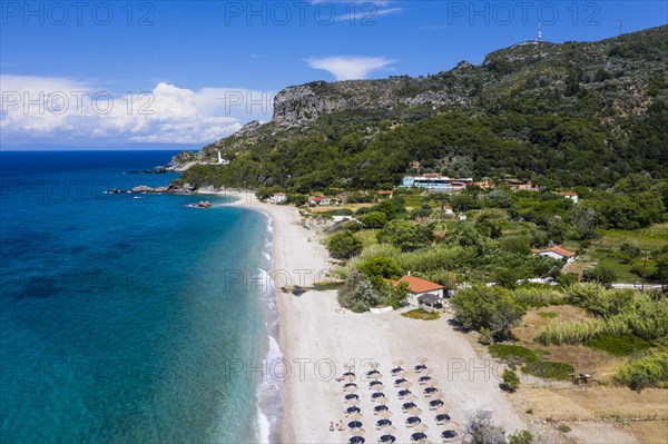 Aerial of Potami Beach