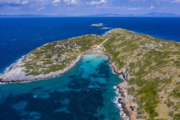 Aerial of Livadaki beach