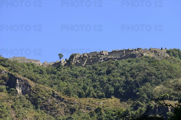 View from Urubamba Valley to the ruined city of the Incas