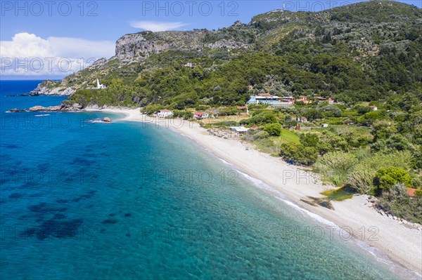 Aerial of Potami Beach