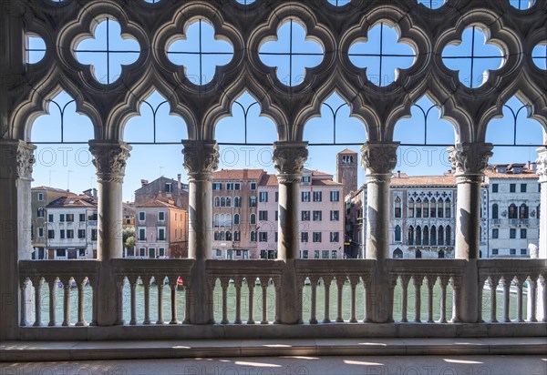 Balcony with columns