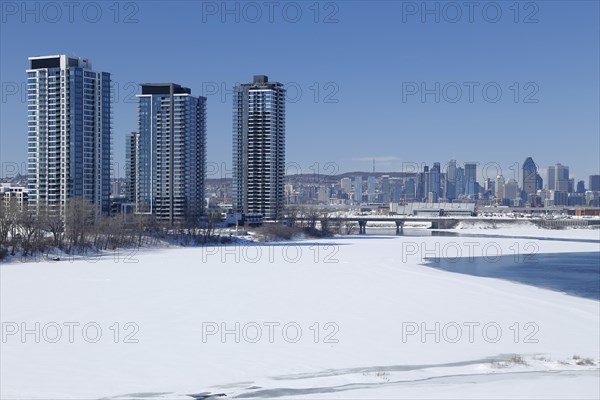 High-rise buildings on the Saint Lawrence River