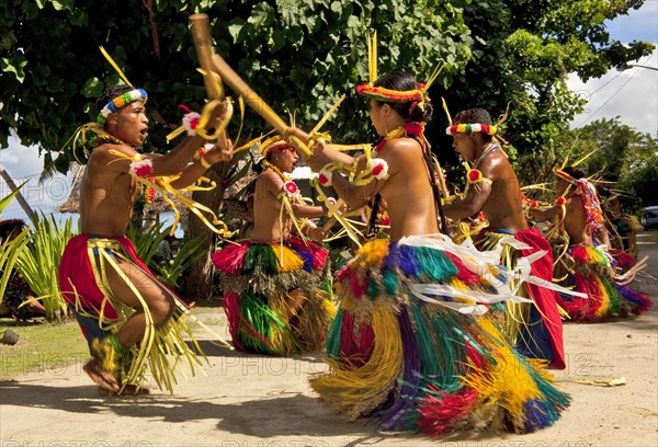 Traditional bamboo dance