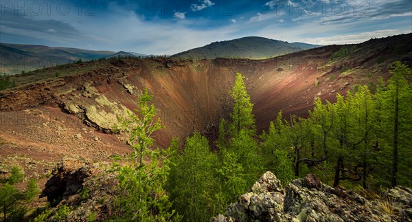 Khorgo volcanic crater