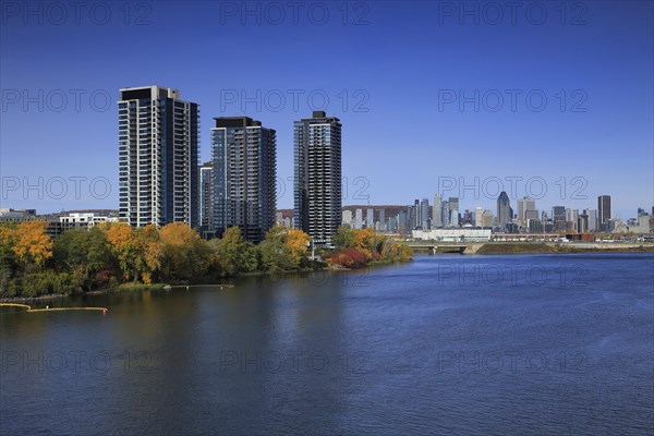 High-rise buildings on the Saint Lawrence River