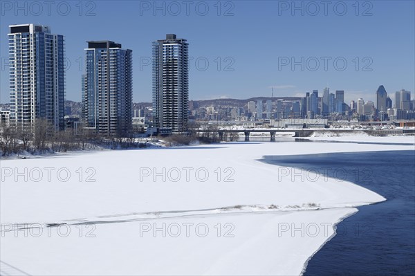 High-rise buildings on the Saint Lawrence River