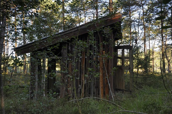 Dilapidated peat hut