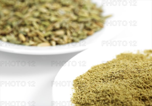 Powder and fennel seeds