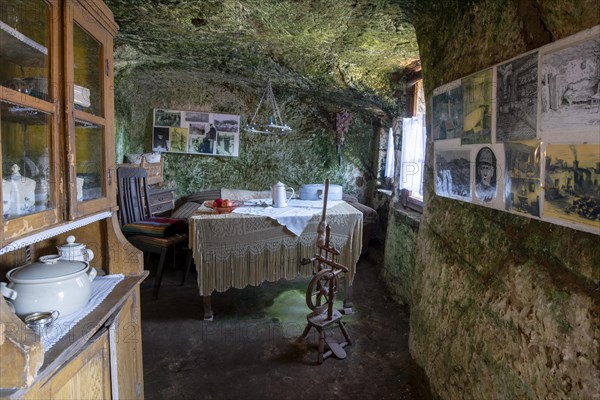 Furnished cave dwelling