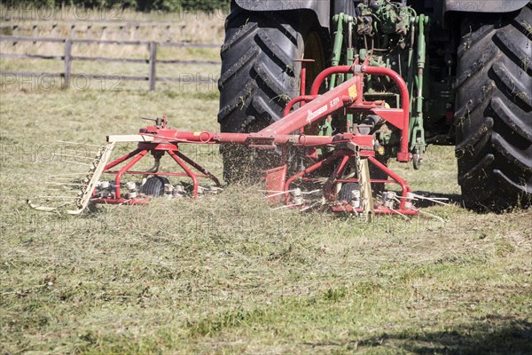 Turning hay