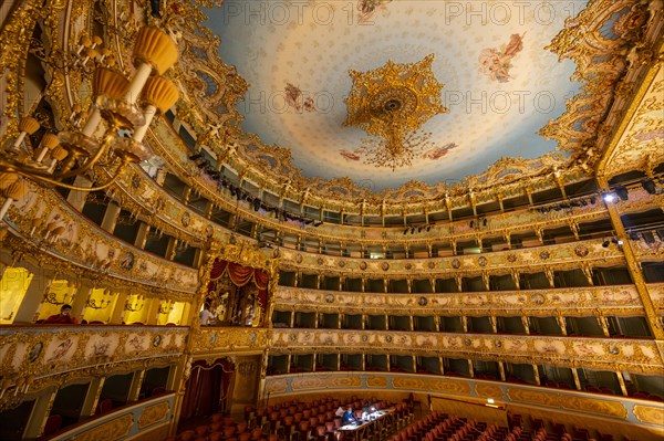 Auditorium with gilded gallery