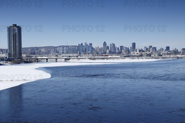 High-rise buildings on the Saint Lawrence River