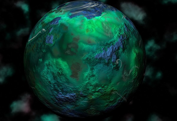 High resolution illustration of planet Uranus. The seventh planet from the Sun with the third largest diameter in our solar system