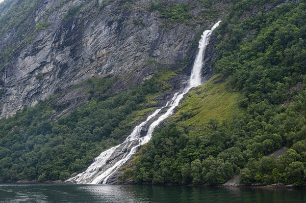 Waterfall in Geirangerfjord